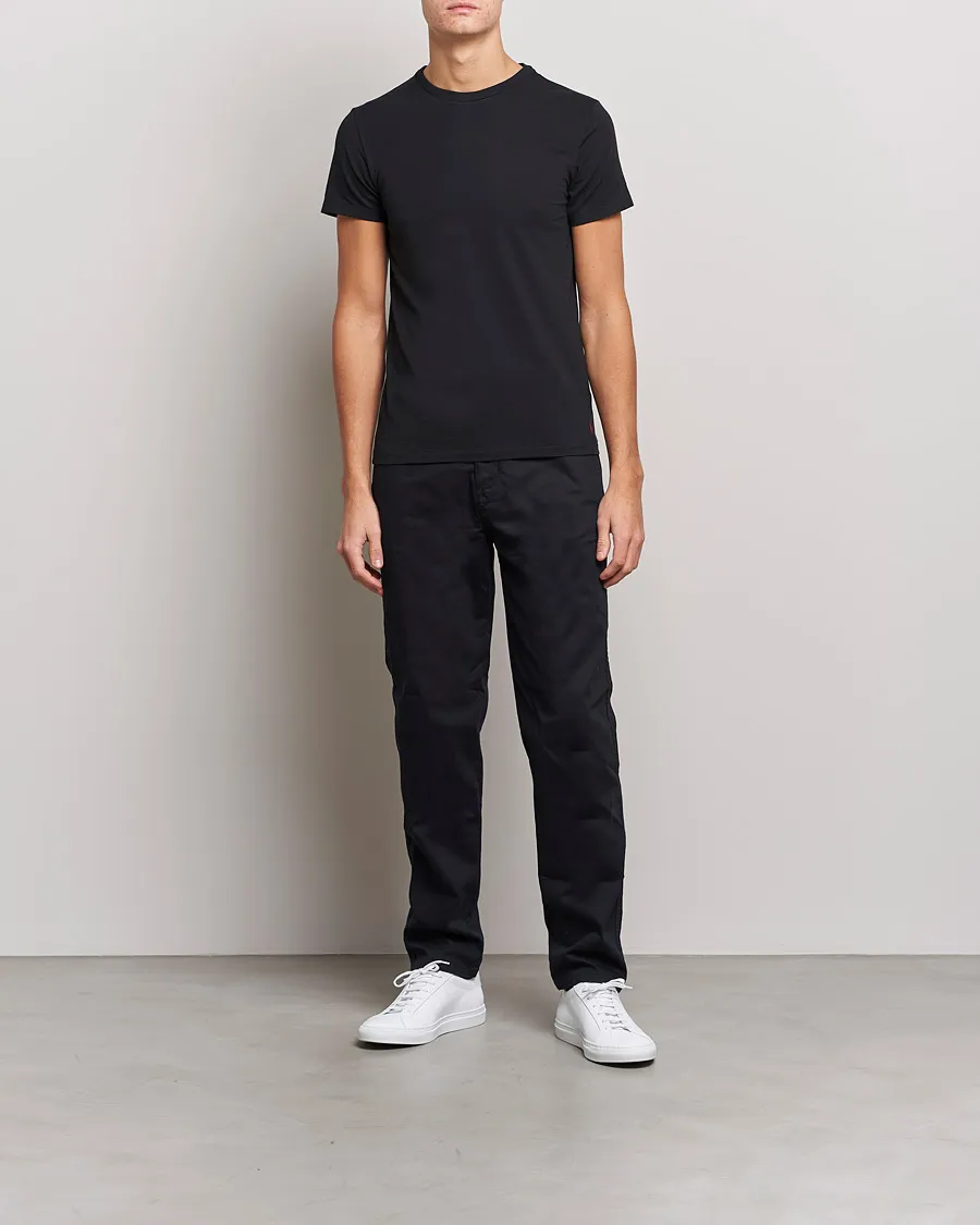 2-Pack Cotton Stretch T-Shirt Black