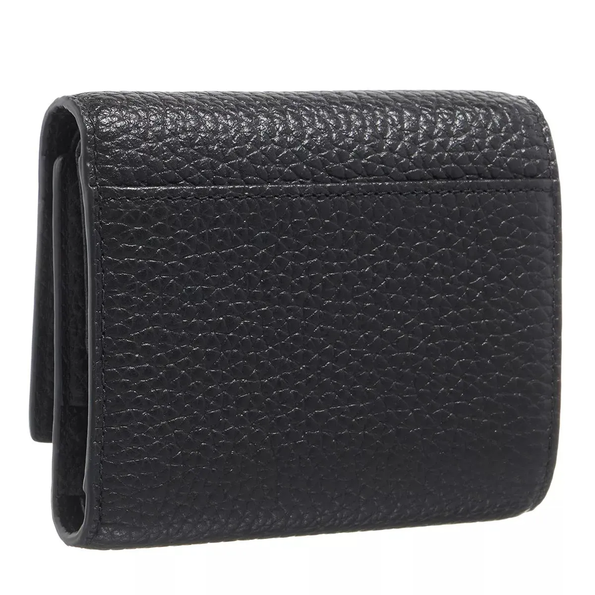 AIGNER Ivy Black Tri-Fold Wallet