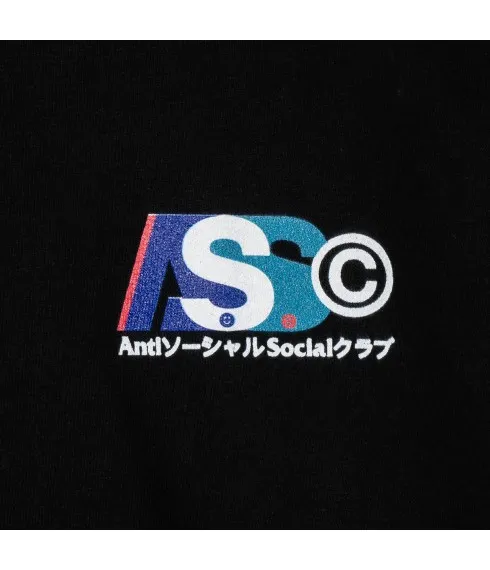 Black Build Up Hooded Sweatshirt by Anti Social Social Club