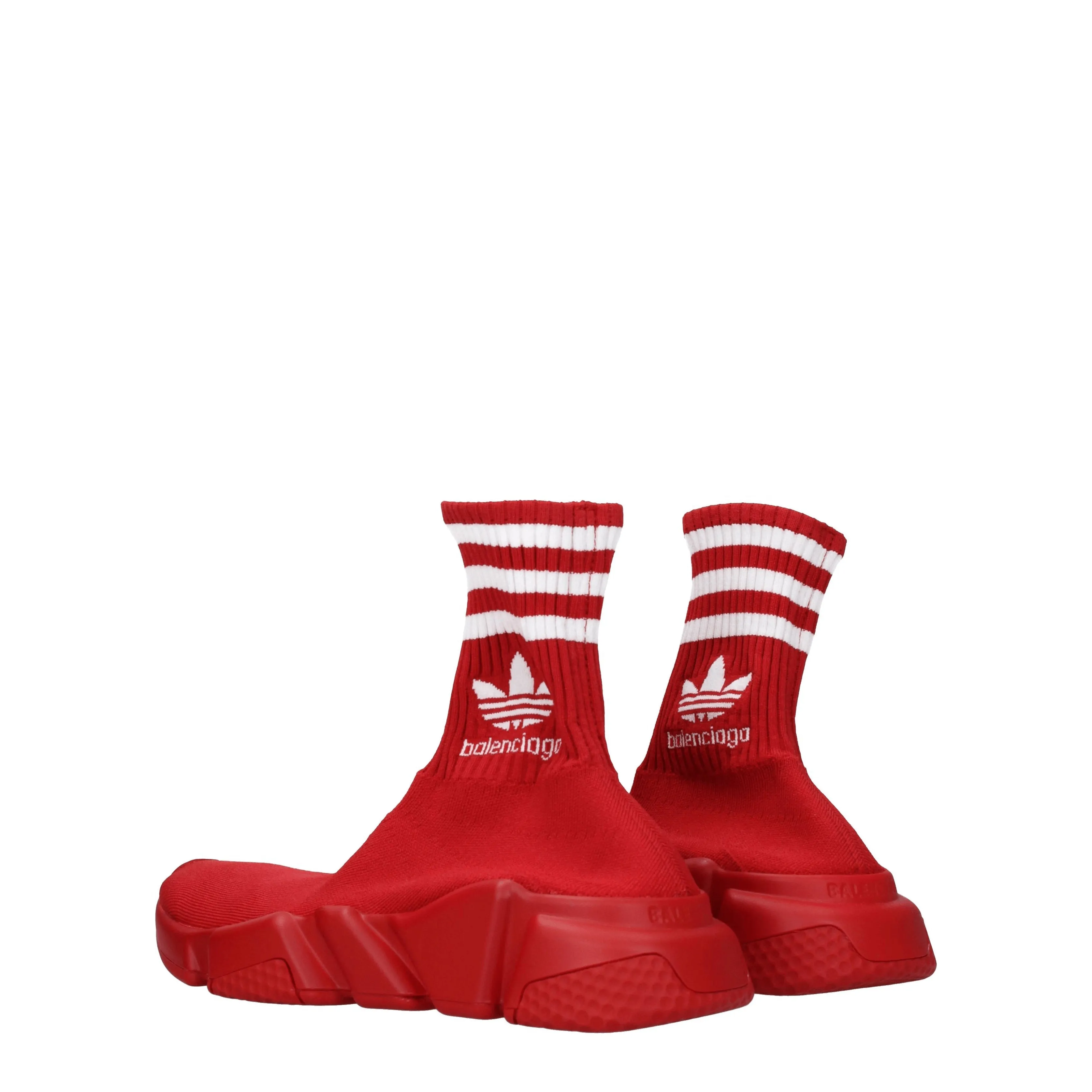 Balenciaga Sneakers adidas Speed Woman tissu rouge / blanc