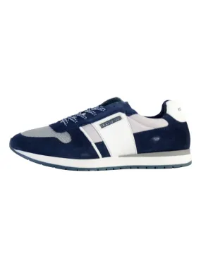 Redskins Affairan Blue Leather Basket Trainers