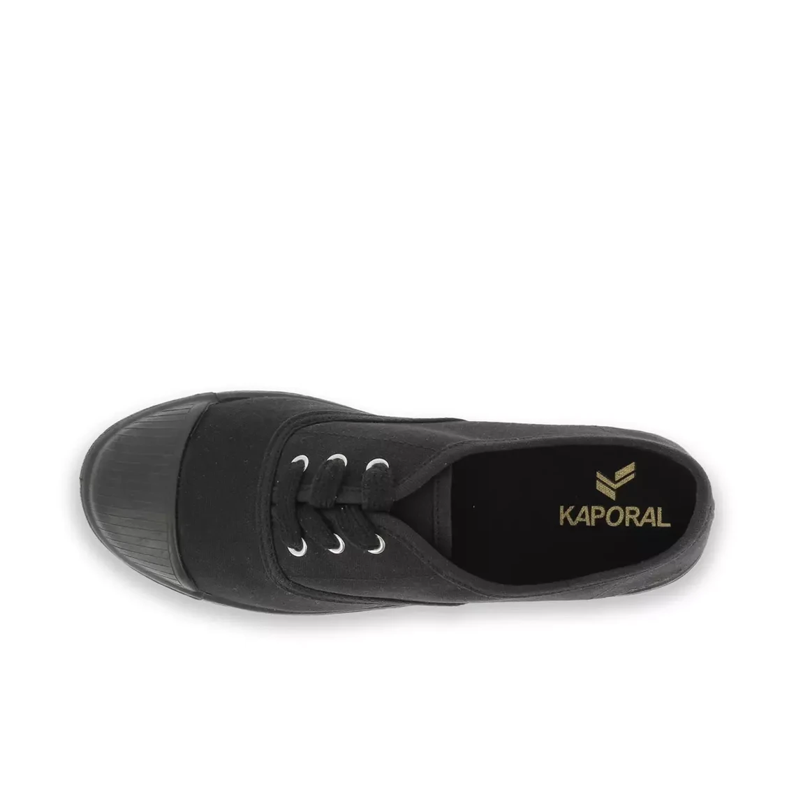 Black Cotton Lace-up FOLY Women's Sneakers