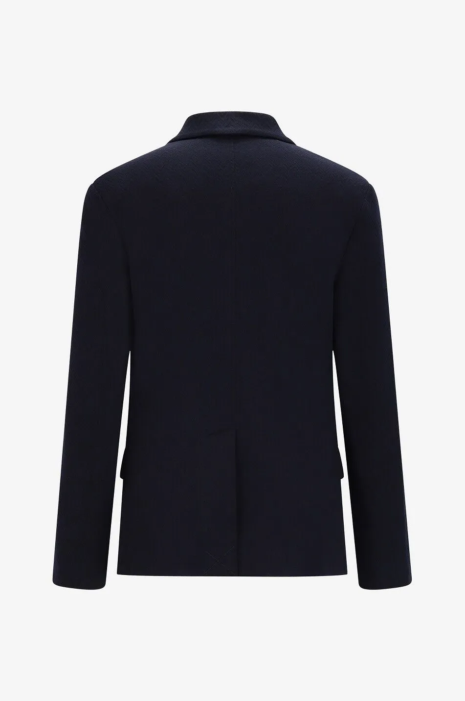 Blazer en jacquard de jersey à boutonnage simple
