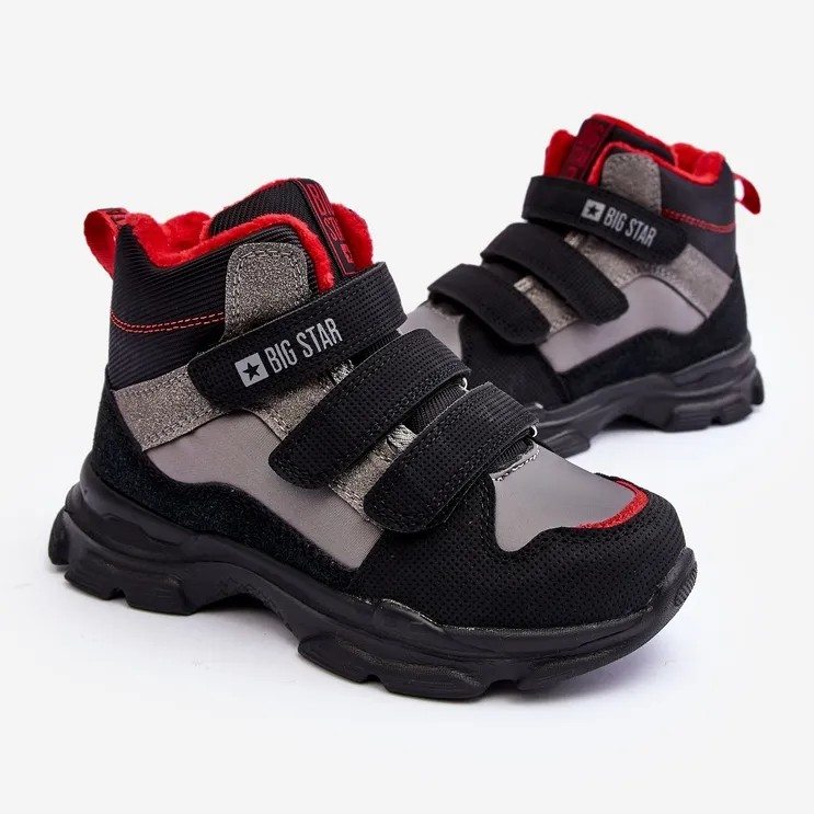 Big Star MM374170 insulated gray snow boots for kids