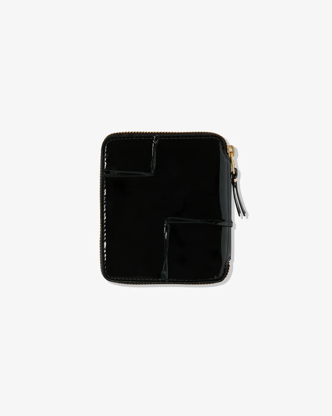 Comme Des Garons WALLET - Portefeuille en Cuir Reversed Hem SA2100RH - Black