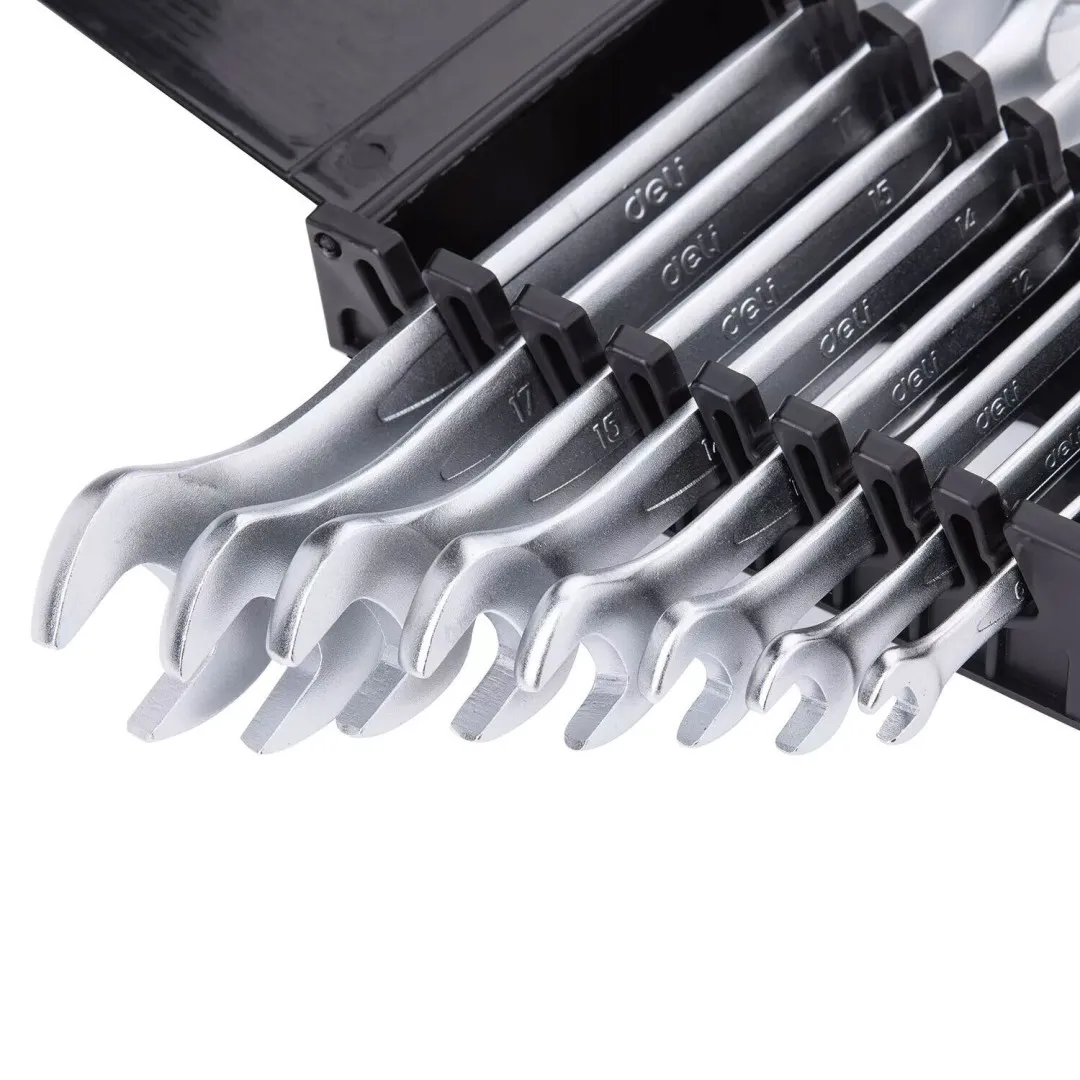 Ensemble de 8 Clés Mixtes de 8 mm à 19 mm Outils de Haute Qualité 