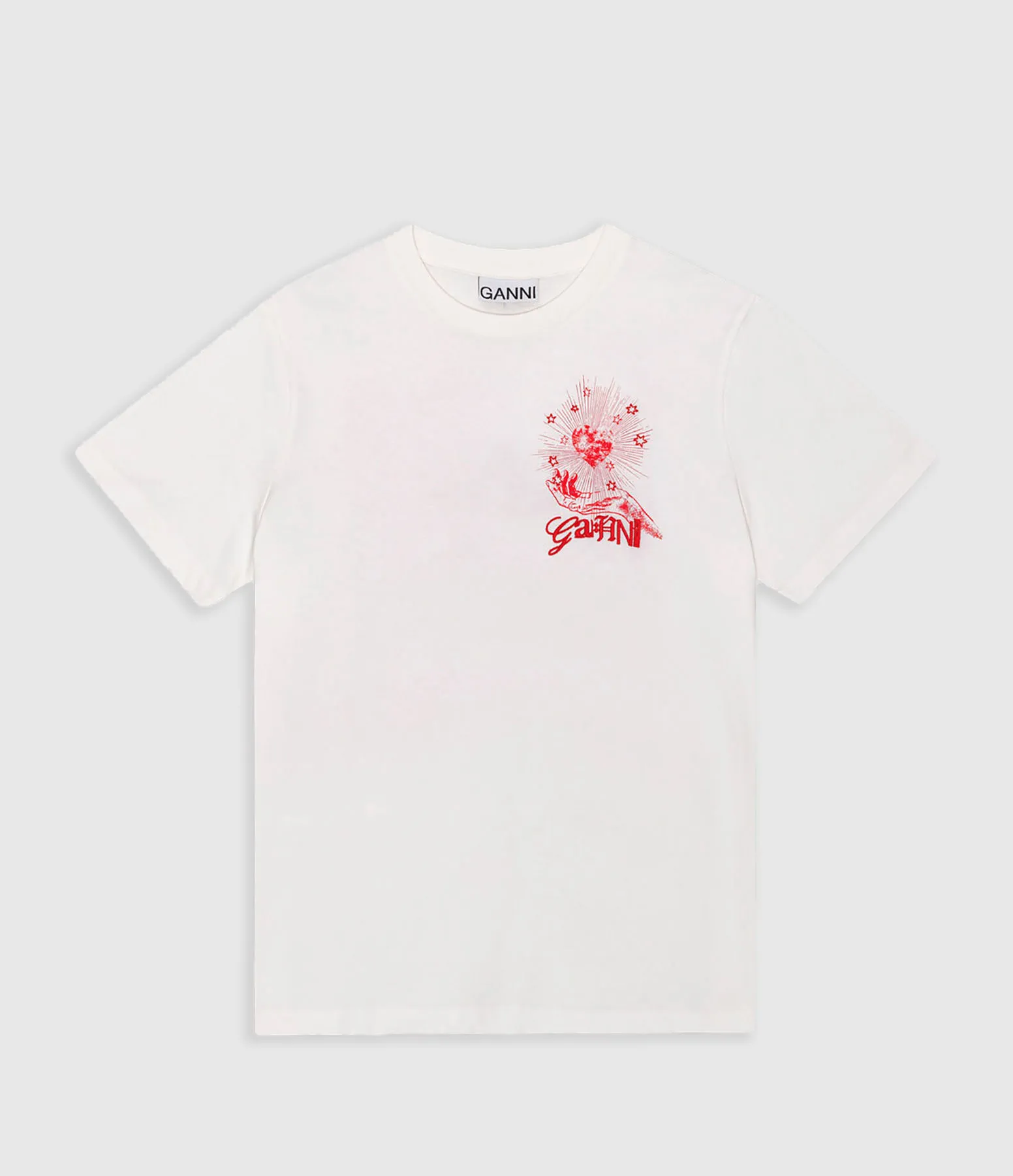 GANNI Partager  Tee-Shirt Basic Jersey Celestial Poster Relaxed T-  