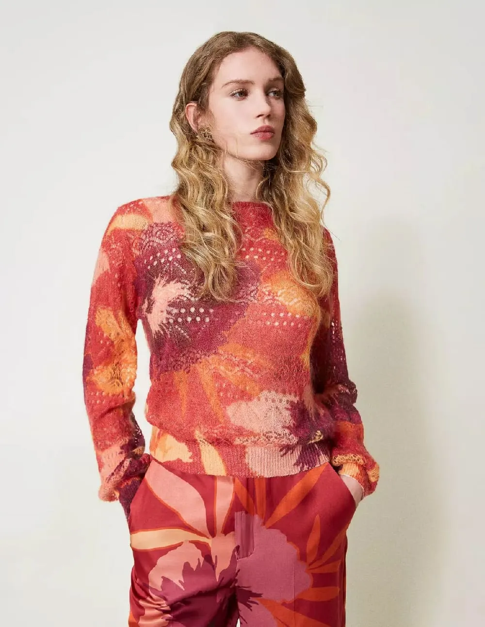 Jersey TWINSET de Lana y Mohair Multicolor Mujer