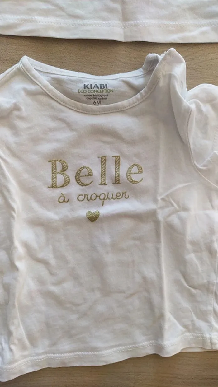 Lot tee shirt - Kiabi - 6 mois  | Beebs