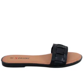 Lotts Tongs femme noires le noir