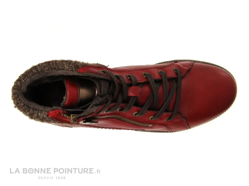 Moran's Femme Red High-Top Sneakers for Sale - Warm High-Top Sneakers from Moran's Fumay.