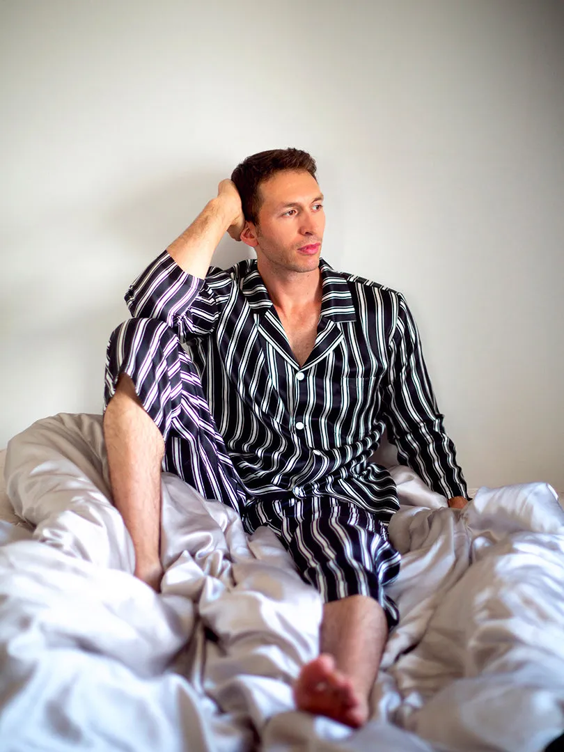 Pantalon de pyjama homme en soie 19 mommes LIBERTE