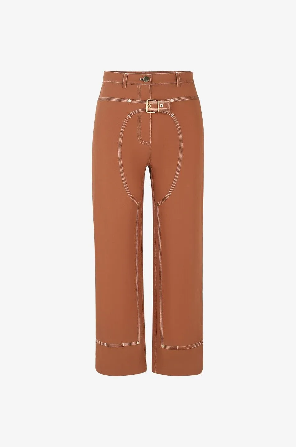Pantalon raccourci en gabardine Workwear