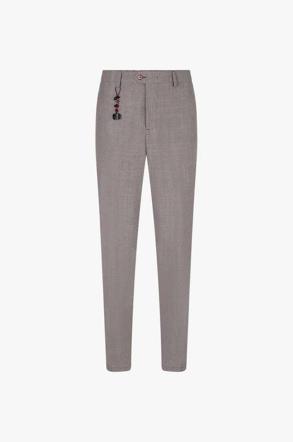 Pantalon slim en laine vierge Evo