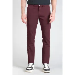 Red cotton slim pants | 3 Suisses