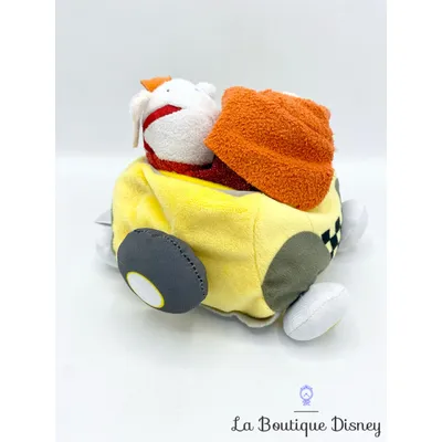 Peluche Tsum Tsum Roger Jessica Rabbit in Benny the Cab Disney Parks taxi jaune lapin RARE