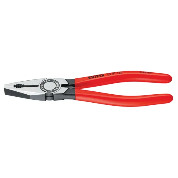Pince universelle noire atramentisée gainées en plastique 160 mm
