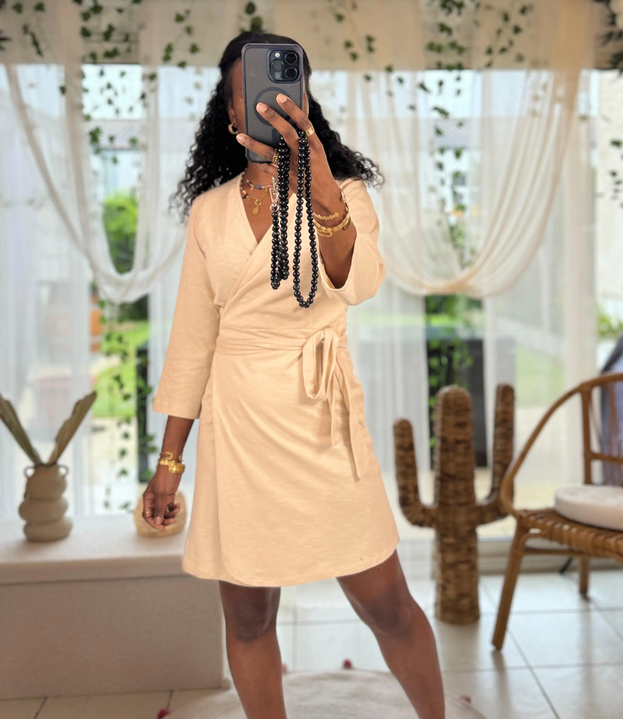 Robe Portefeuille en Bambou