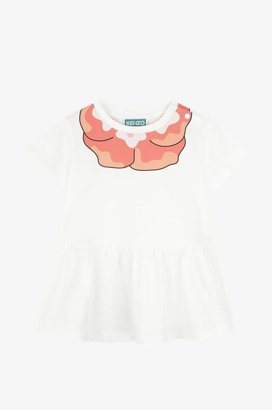 Robe T-shirt bébé à col rond imprimé Flower