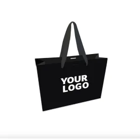 Sac papier luxe noir l (45x14x35cm) 7. Cordelette noire