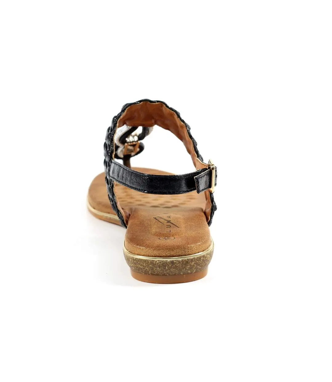 Sandales dawley femme noir Lunar
