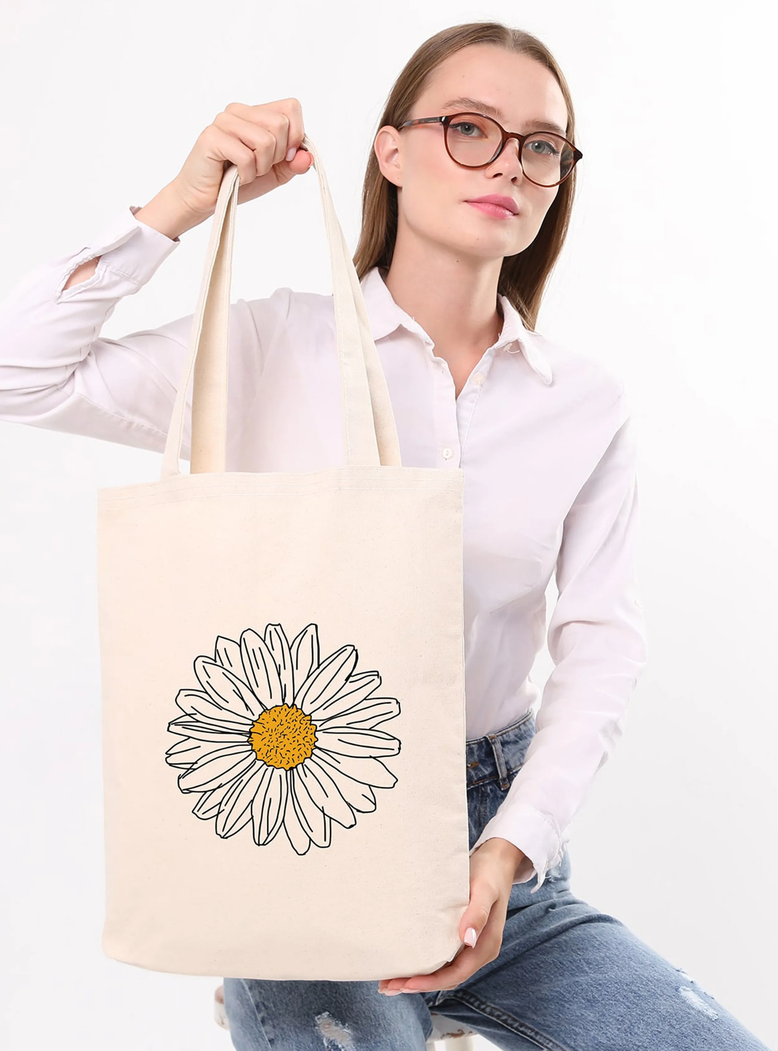 Satchel - Cream - Tote/Canvas Bag