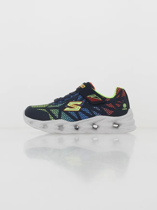 Skechers Baskets Vortex 2.0 pour enfant - Bleu marine