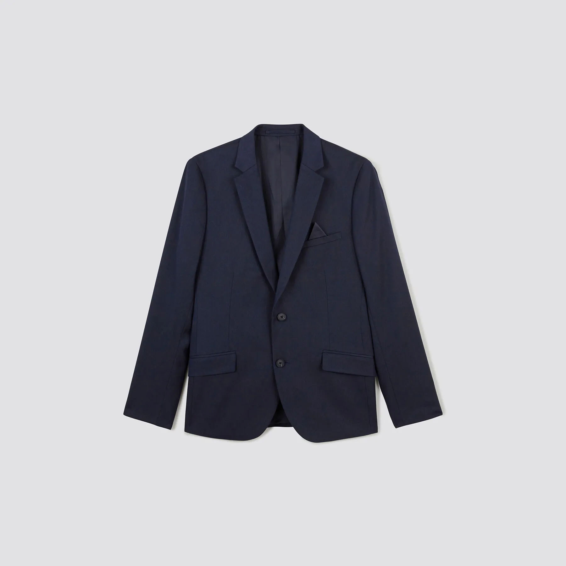 Slim Dark Blue Suit Jacket | Jules