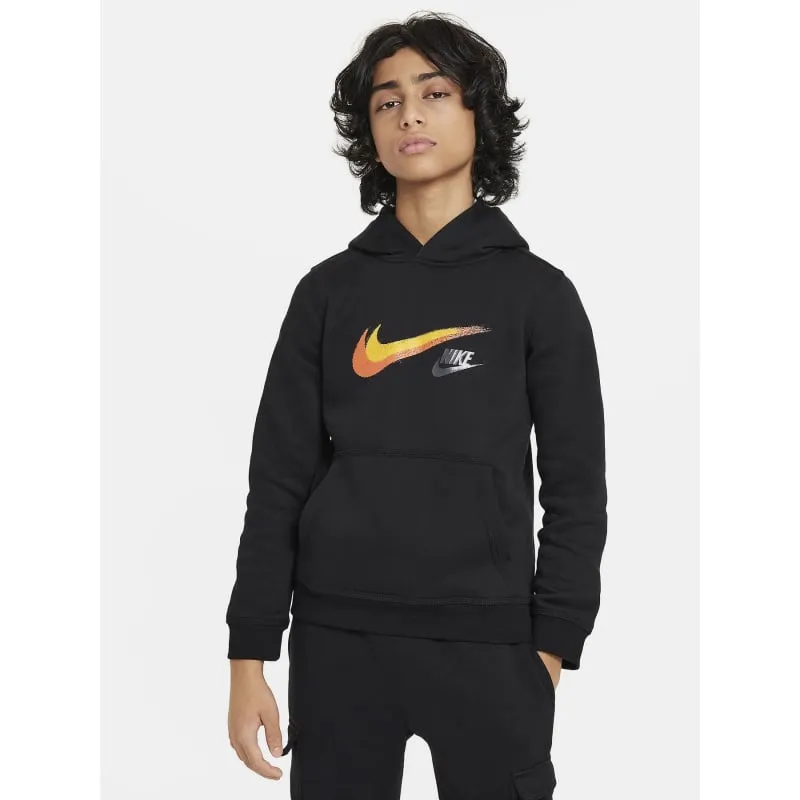 Sweat capuche big logo vert enfant Adidas wimod