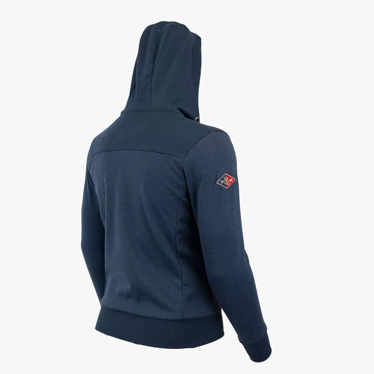 Sweat à capuche zippé bleu marine
