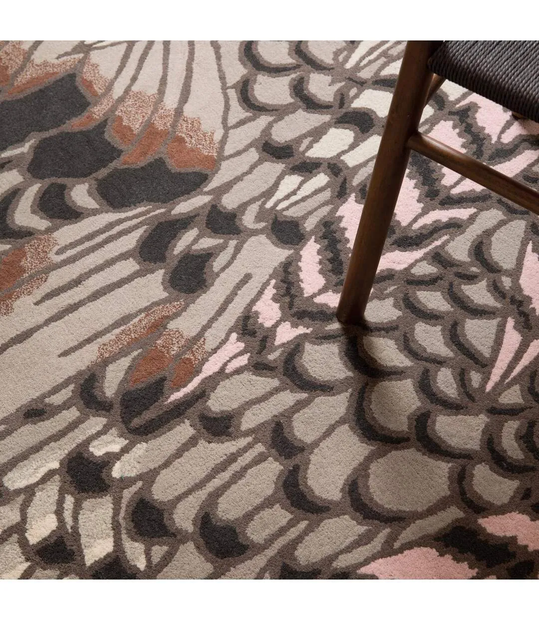 Tapis salon FEATHERS tufté main en laine