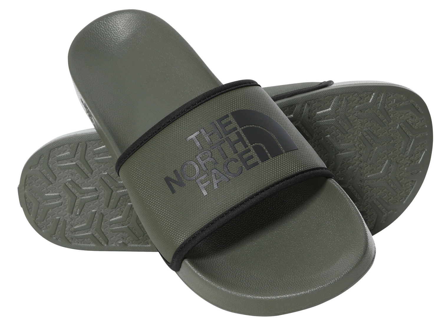 Tongs The North Face Men Basecamp Slide III Taupe Green/Tnf Black