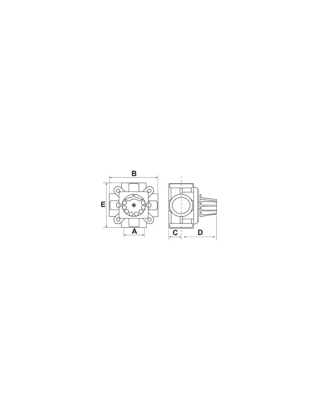 VANNE MAN 4V LAITON F 20X27 THERMADOR VC4V20