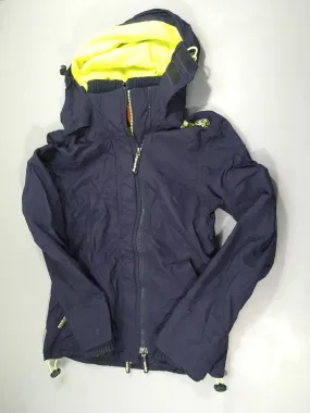 Veste bleu marine doublé polar à capuche, Superdr.y, XS