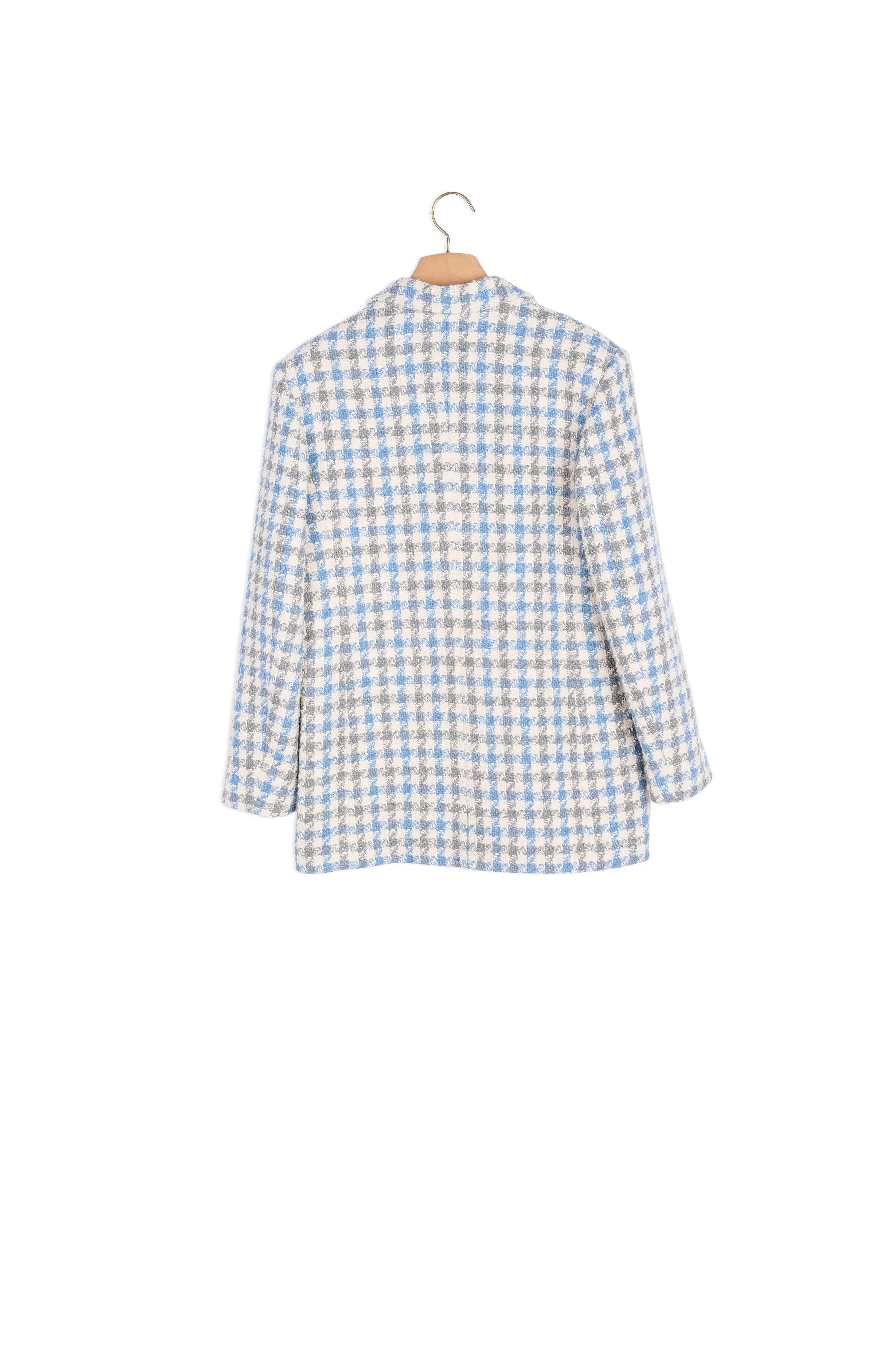 Veste tailleur en tweed pied de coq